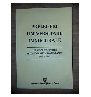 Prelegeri universitare inaugurale- Ion Agragoroaiei, Vasile Cristian