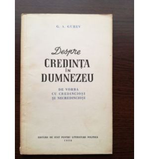 Despre credinta in Dumnezeu