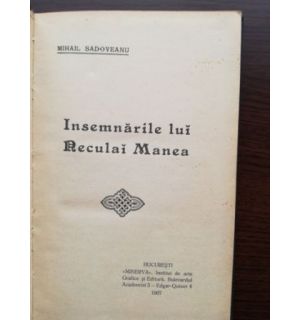 Insemnarile lui Reculai Manea