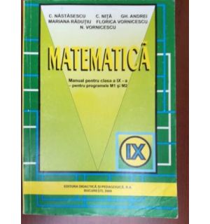 Matematica manual pentru clasa a IX a