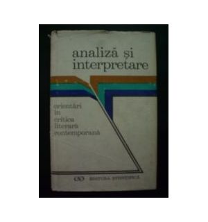 Analiza si interpretare