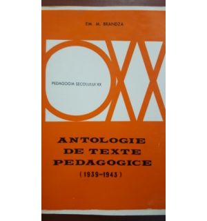 Antologie de texte pedagogice- Em. M. Brandza