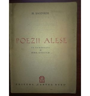 Poezii alese in romaneste de Nina Cassian- M.Isacovschi