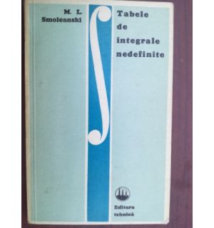 Tabele de integrale nedefinite- M. I. Smoleanski