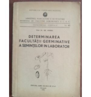 Determinarea facultatii germinative a semintelor in laborator