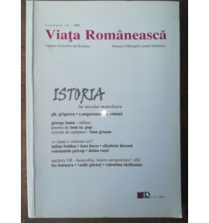 Viata Romaneasca. Istoria lui Nicolae Manolescu- Gh. Grigurcu, C. Ungureanu