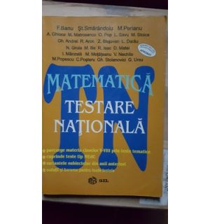Matematica. Testare nationala- F. Banu, St. Smaradoiu