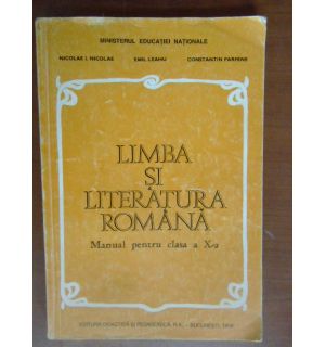 Limba si literatura romana. Manual pt clasa a10a Limba si literatura romana. Manual pt clasa a10a