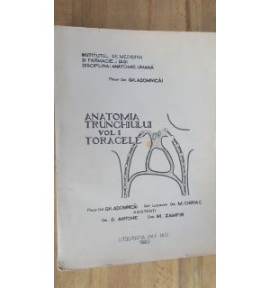 Anatomia trunchiului Toracele-Gh. Adomnicai