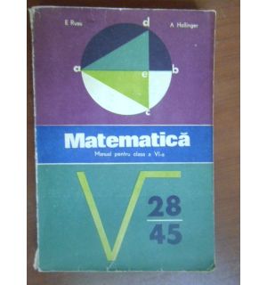 Matematica. Manual pentru clasa a6a Matematica. Manual pentru clasa a6a