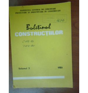 Buletinul constructiilor vol.3