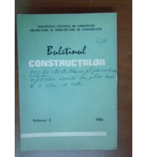Buletinul constructiilor vol.4