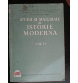 Studii si materiale de istorie moderna vol.6