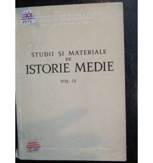 Studii si materiale de istorie medie vol.9