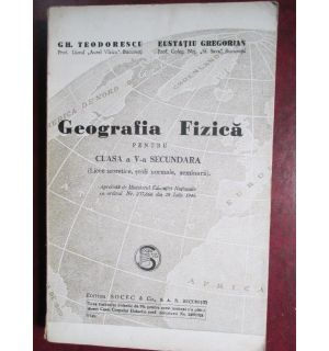 Geografia fizica pentru clasa a 5a secundara