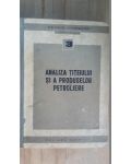 Analiza titeiului si a produselor petroliere nr.3