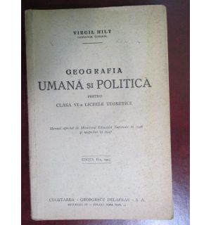 Geografia umana si politica pentru clasa a 6a liceele teoretice