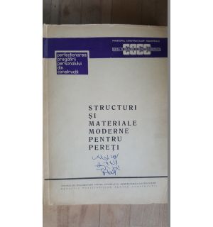 Structuri si materiale moderne pentru pereti