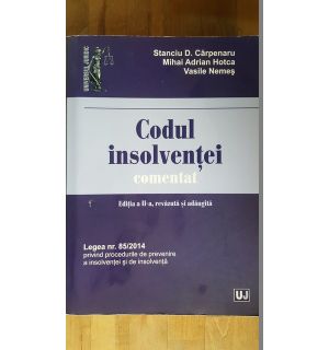 Codul insolventei comentat- S.D.Carpenaru, M.A.Hotca, V.Nemes