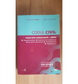 Codul civil legislatie consolidata si index- Dan Lupascu
