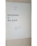 Micropoeme si alte poezii- Aurel Rau