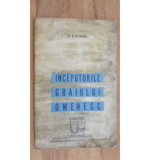 Inceputurile graiului omenesc- Hans Neumann