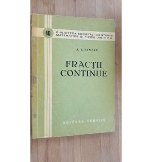 Fractii continue- A.I.Hincin