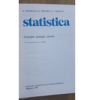 Statistica- C.Moineagu, I.Negura