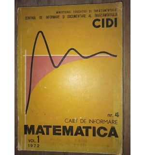Caiet de informare nr.4. Matematica vol.1