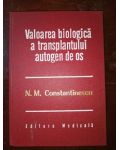 Valoarea biologica a transplantului autogen de os- N.M.Constantinescu
