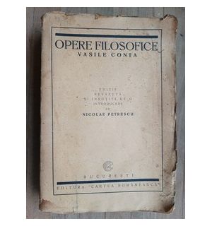 Opere filosofice- Vasile Conta