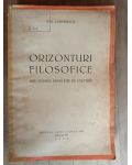 Orizonturi filozofice. Idei, oameni, probleme de cultura- Ion Zamfirescu