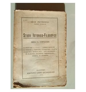 Studii istorico-filosofice- Ioan Petrovici