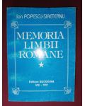 Memoria limbii romane- Ion Popescu-Sireteanu