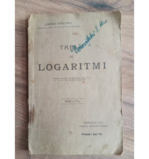 Tabele de logaritmi (ed. IV)- Dimitrie Vasilovici