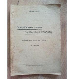 Valorificarea omului in literatura franceza- Nicolae I. Popa