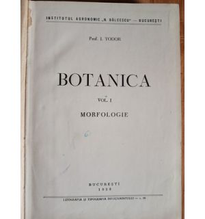 Botanica vol I morfologie- I. Todor