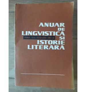 Anuar de lingvistica si istorie literara