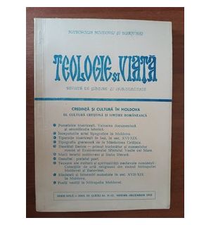Teologie si viata. Mitropolia Moldovei si Bucovinei Anul IV LXX