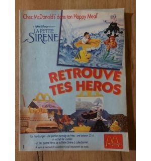 Le petite sirene Retrouve tes heros Chez McDonald's dans ton Happy Meal