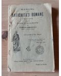 Manual de antichitati romane private pentru clasa a 5 a secundara de Teodor Iordanescu