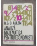 Analiza matematica pentru economisti- R. G. D. Allen