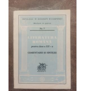 Literatura romana pentru clasa a 12-a