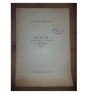 Piese pentru pian- Nicolae Brindus