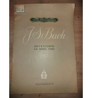 PARTITURA J. S. Bach- Inventiuni la doua voci piano solo