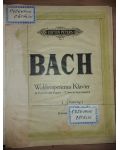 PARTITURA Bach- Wohltemperiertes Klavier
