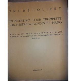 Concertino pour trompette orchestre a cordes et piano- Andre Jolivet