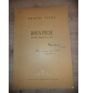 Doua piese pentru trompeta si pian- Anatol Vieru