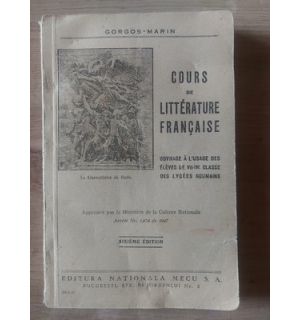 Cours de literature francaise (ed. 6)- Gorgos Marin