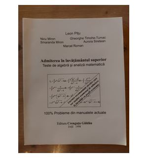 Admiterea in invatamantul superior- Leon Pitu, Nicu Miron